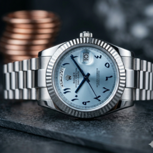 Rolex Day-Date Ice Blue Arabic Dial Premium Automatic Watch
